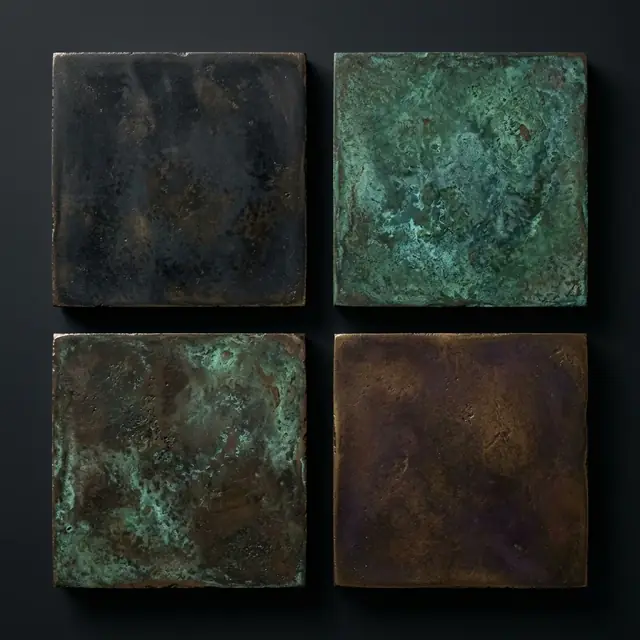 Patinated Bronze material sample