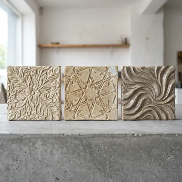 Glazed Ceramic material sample