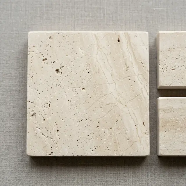 Honed Travertine material sample