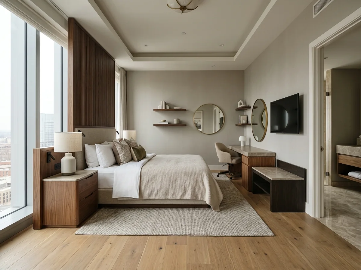 Premium value-engineered hotel guestroom
